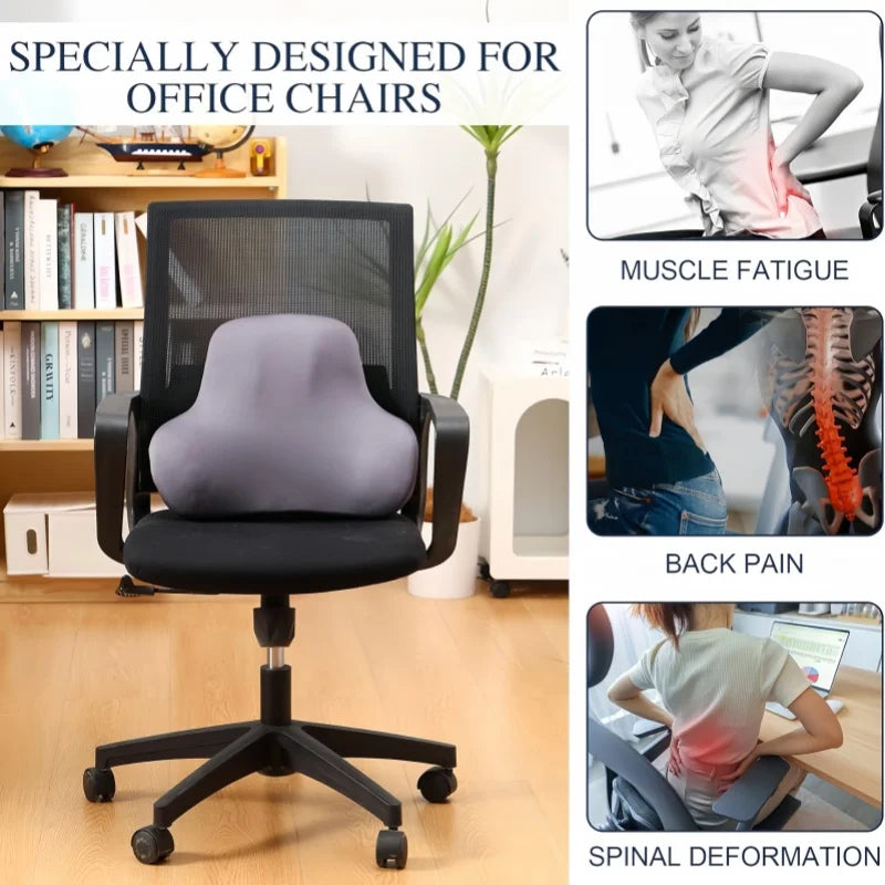 Coussin Lombaire Ergonomique — Soulagement Immédiat du Mal de Dos
