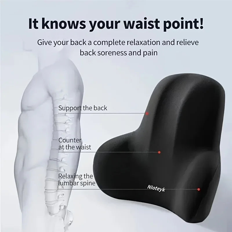 Coussin Lombaire Ergonomique — Soulagement Immédiat du Mal de Dos