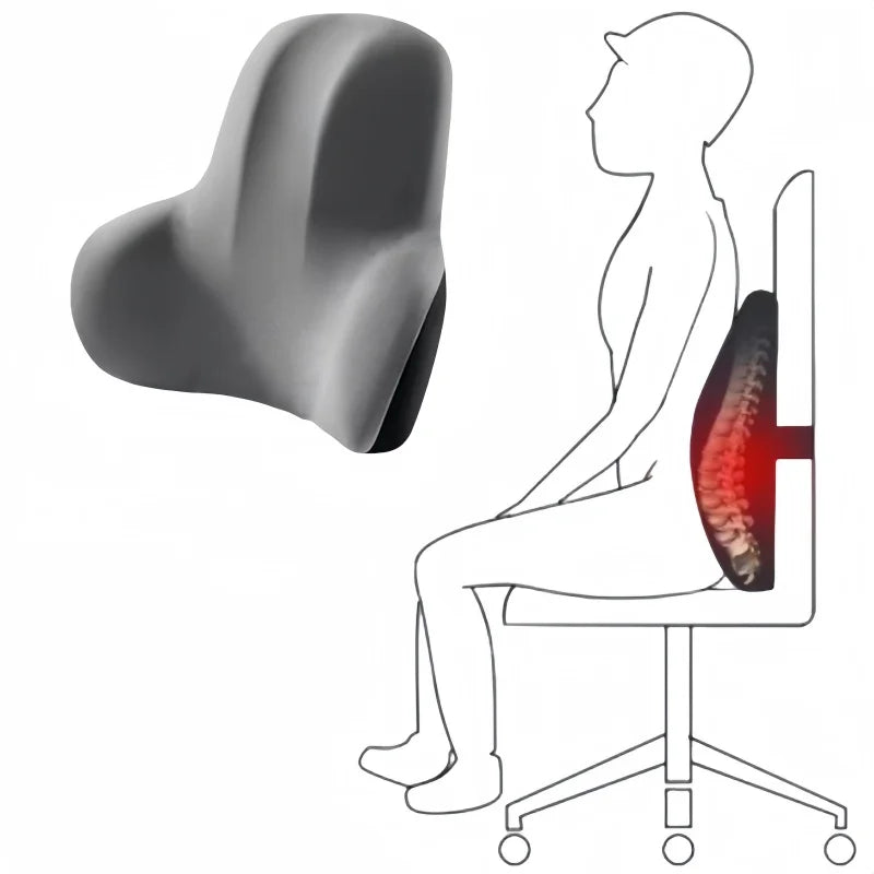 Coussin Lombaire Ergonomique — Soulagement Immédiat du Mal de Dos